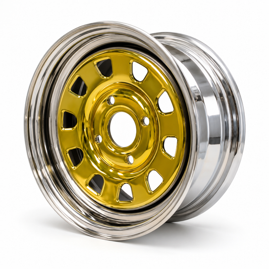 Colour Chrome Ministock Rims 13x5  - SNZ Compliant