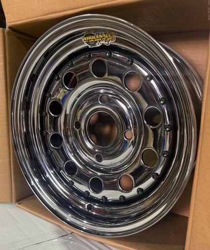 13x5 Modular Ministock Rims - Smoke Chrome
